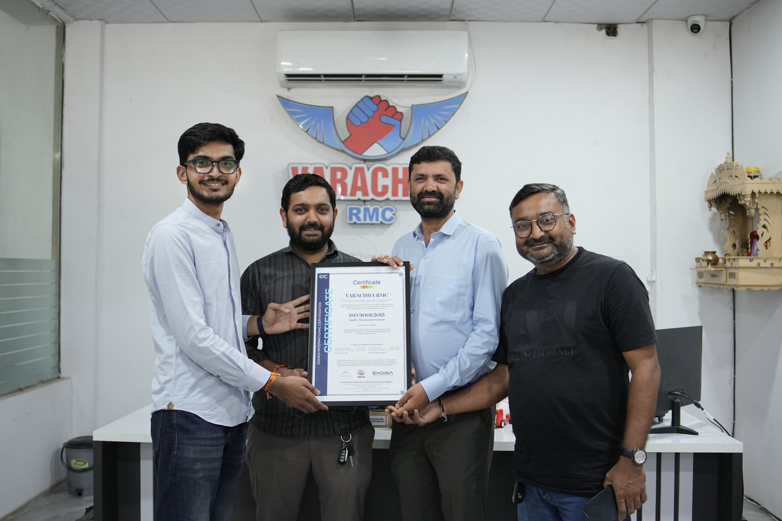 Successfully completed ISO Certification for RMC Plant.